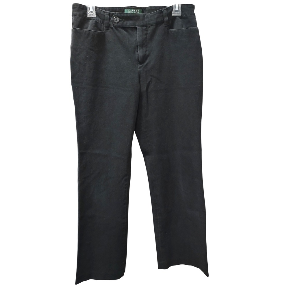Lauren Ralph Lauren Adelle Black Pants Women's Classic‎ Career Trousers Size 10